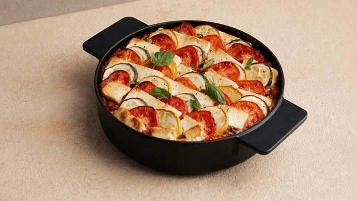 Gratin de pâtes aux tomates